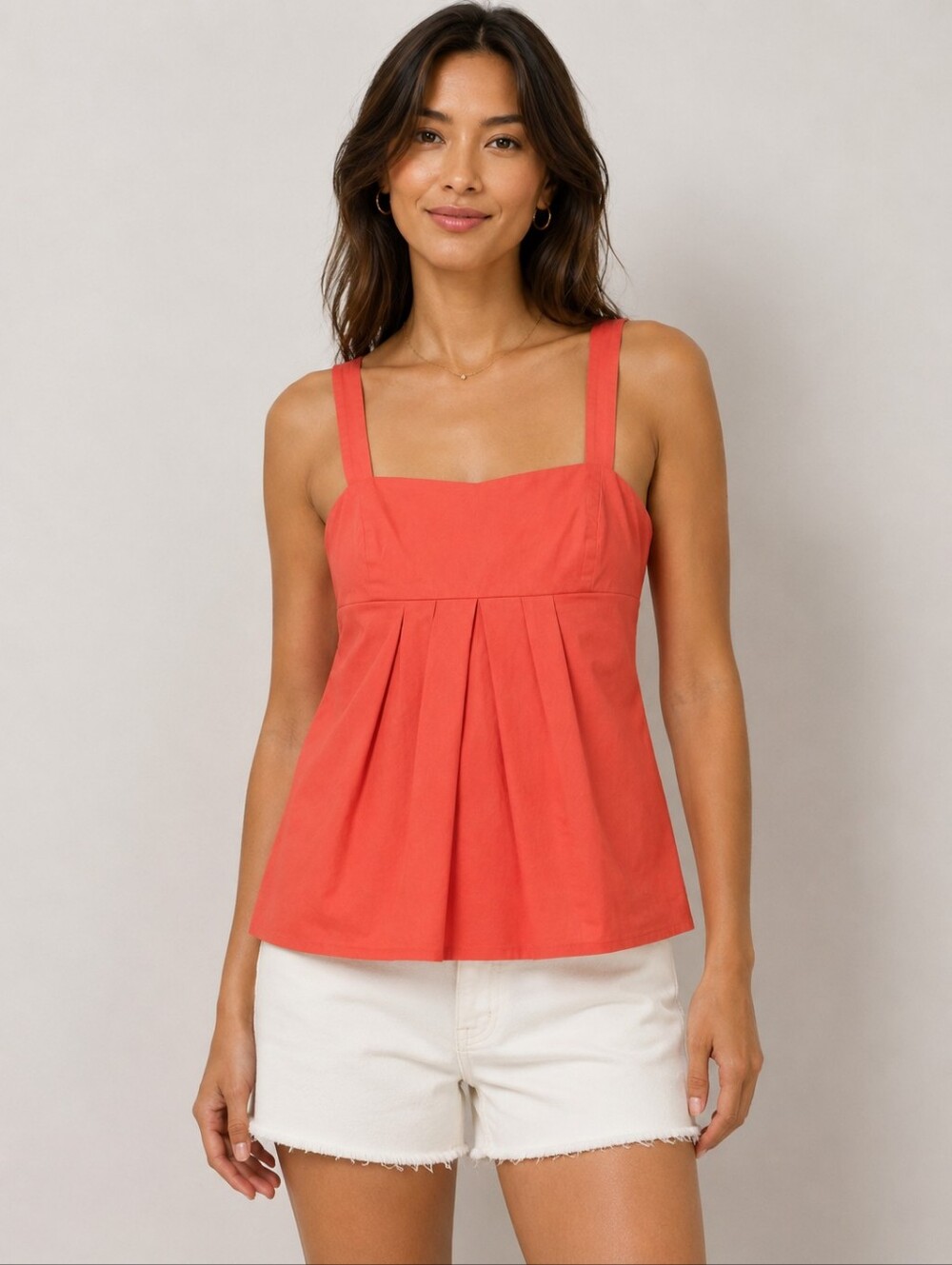❤️ MARC BY MARC JACOBS TANK TOP, COTTON - CORAL, 8